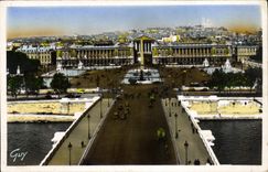 VINTAGE POSTCARD Paris And Its Wonders New Bridge And Place Of the Harmony