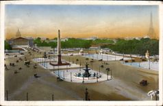 VINTAGE POSTCARD Paris And Its Wonders Place Of Harmony