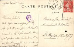 VINTAGE POSTCARD Paris the Place Of the Harmony Eiffel Tower