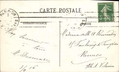 CPA Paris La Tour Eiffel Bateau Peniche