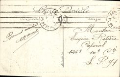 Panorama de París de la POSTAL de la VENDIMIA de los puentes de las chozas