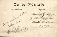 Panorama de la POSTAL de la VENDIMIA tomado de Trocadero el d Eylau Enrique Martin y el jardín público de Malakoff de las avenidas de Trocadero