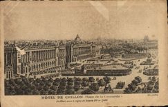CPA Hotel De Crillon Place De la Concorde La place sous le regne de Louis XV en 1740