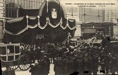 CPA Paris Funerailles De La Reine Isabelle L'Arrivee Du Cortege