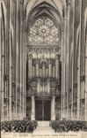 CPA Rouen Eglise Saint Ouen Buffet d'Orgue Et Rosace