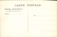 CPA Paris Hotel Ronceray Hall d'Entree Des Salons Et Du Restaurant