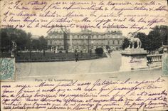 VINTAGE POSTCARD Paris Luxembourg Paris