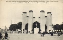 CPA Exposition Internationale Des Arts Decoratifs 1925 Porte Concorde Tour Eiffel
