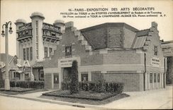 CPA Paris Exposition Internationale Des Arts Decoratifs Paris 1925 Pavillon Des Tissus Et Des Etoffes d'Ameublement 
