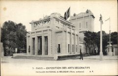 CPA Paris Exposition Internationale Des Arts Decoratifs Paris Pavillon National De Belgique