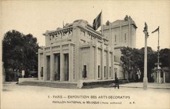 CPA Paris Exposition Internationale Des Arts Decoratifs Paris Pavillon National De Belgique