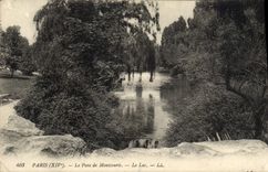 VINTAGE POSTCARD Paris the Park De Montsouris