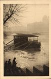 VINTAGE POSTCARD Paris Seen Of the Seine During the Rising sinned Sinning