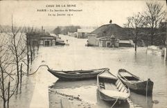 VINTAGE POSTCARD Believed Of the Seine Paris the Barrier De Billancourt