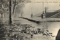 CPA Paris La Grade Crue De La Seine Quai de Billy