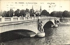 CPA Paris Le Pont De l'alma
