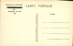 CPA Restaurant Ledoyen Champs Elysees Paris