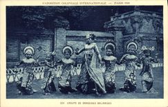 CPA Exposition Coloniale Internationale Paris 1931 Groupe De Danseuses Balinaises 