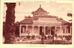 VINTAGE POSTCARD Fair Colonial International Paris 1931 House Of Cochinchine