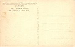 CPA Paris Exposition Internationale des Arts Decoratifs Paris 1925 pavillon de Mulhouse
