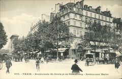 CPA Paris Boulevard St Denis et de Strasbourg Restaurant Maire
