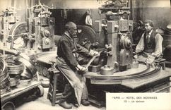 VINTAGE POSTCARD Paris Mint a rolling mill