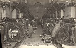 CPA Paris Hotel Des Monnaies Salle Des Laminoirs