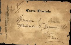 VINTAGE POSTCARD Old Paris Louvre Under Charles At that time the Castle Of Louvre