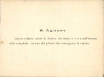 La POSTAL Andrea Del Sarto de la VENDIMIA tiene Agnese Cattedrale