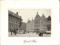 Lugares magníficos de Amberes de la POSTAL de la VENDIMIA