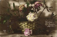 CPA Fantaisie Fleurs