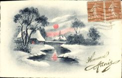 CPA Fantaisie Bonne annee