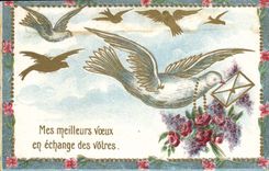 CPA Fantaisie Colombe