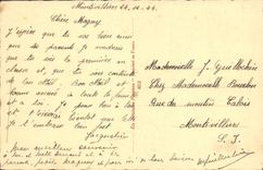 CPA Fantaisie Enfant Fer a cheval Chien