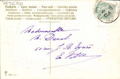 CPA Fantaisie Fleurs Fer a cheval