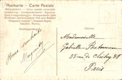 CPA Fantaisie Bonne annee Oiseau 