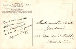 CPA Fantaisie Bonne annee Hirondelles Coeur 