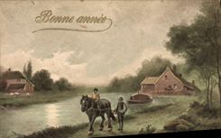 CPA Fantaisie Bonne annee