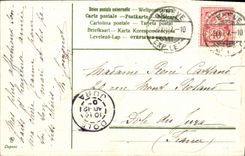 CPA Fantaisie Bonne annee Bateau 