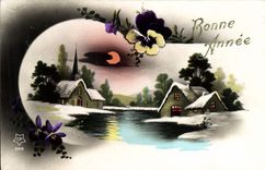 CPA Fantaisie Bonne annee