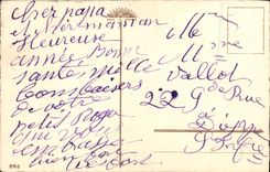 CPA Fantaisie Bonne annee Moulin a vent