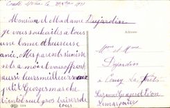 CPA Fantaisie Bonne annee Biche CErf