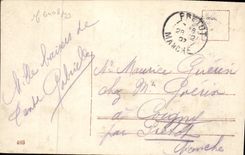 CPA Fantaisie Enfants Bonhomme de neige 