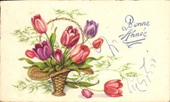 CPA Fantaisie Fleurs