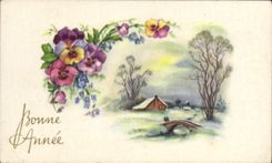 CPA Fantaisie Fleurs