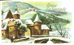 CPA Fantaisie Bonne annee