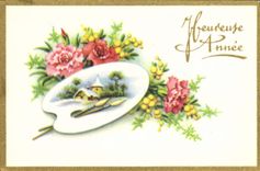 CPA Fantaisie Fleurs