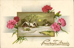 CPA Fantaisie Fleurs