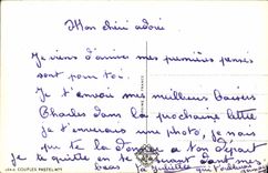 CPA Fantaisie Femme Fer a cheval