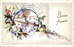 CPA Fantaisie Bonne annee
